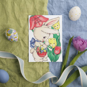 Retro vintage Easter Holiday Mother postcard