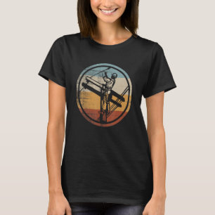 Retro Vintage Electric Lineman Repairman Worker T-Shirt