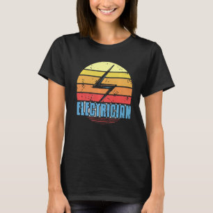 Retro Vintage Electrician Awesome Cool Designs Pre T-Shirt