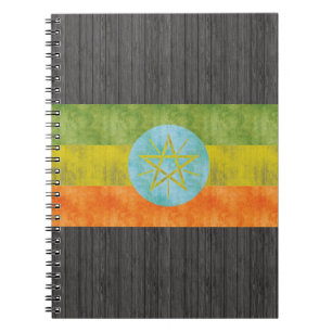Retro Vintage Ethiopia Flag Notebook