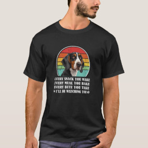 Retro Vintage Every Snack Treeing Walker Coonhound T-Shirt