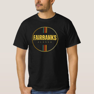 Retro vintage Fairbanks City Alaska State 70s Ak T-Shirt