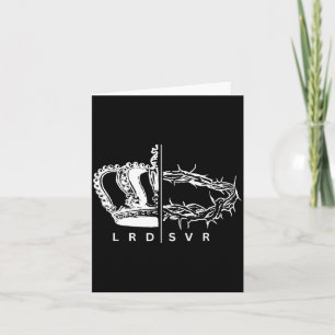 Retro Vintage Faith Jesus Christian Lord And Savio Card