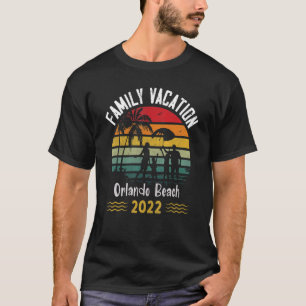 Retro Vintage Family Vacation 2022 Florida Orlando T-Shirt