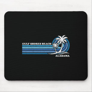Retro Vintage Family Vacation Alabama Gulf Shores  Mouse Pad
