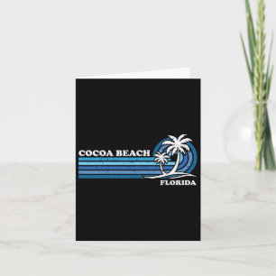 Retro Vintage Family Vacation Florida Cocoa Beach Card