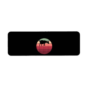 Retro Vintage Farmer Farm Animal Goat Lover Gifts Return Address Label