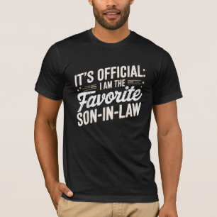 Retro Vintage Favourite Son-In-Law It's Official T-Shirt
