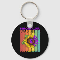 Retro Vintage Fibromyalgia Awareness Not Weak Purp