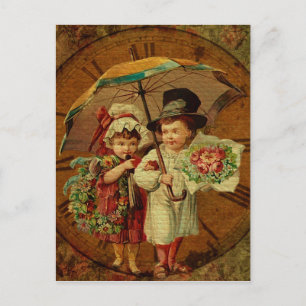 Retro Vintage Fine Art Postcard