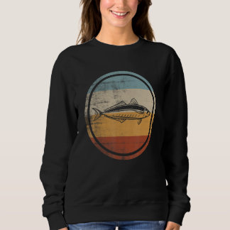 Retro Vintage Fishing Round Scad Fish Sweatshirt