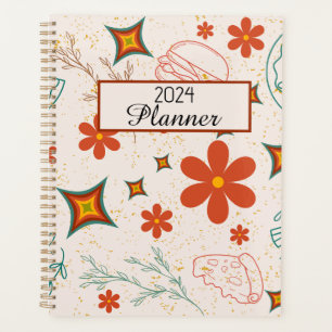 Retro Vintage Floral 2024 Planner