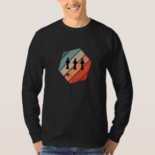 Retro Vintage Foosball Player Table Football Table T-Shirt