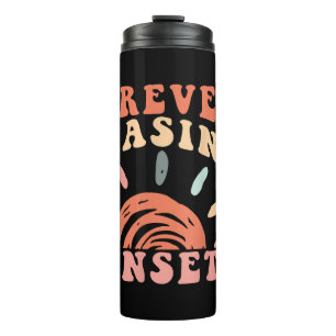 Retro Vintage Forever Chasing Sunsets Summer Vacat Thermal Tumbler
