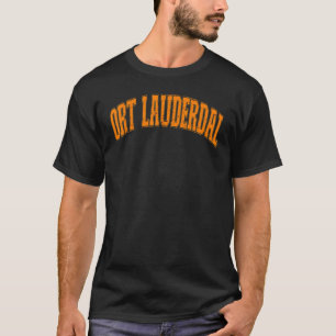 Retro Vintage Fort Lauderdale City USA American T-Shirt