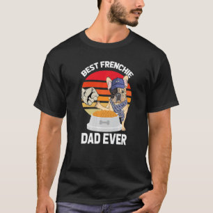 Retro Vintage Frenchie Dad Dog Daddy Pet Owner Fat T-Shirt
