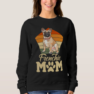 Retro Vintage Frenchie Mum Cute French Bulldog Mot Sweatshirt