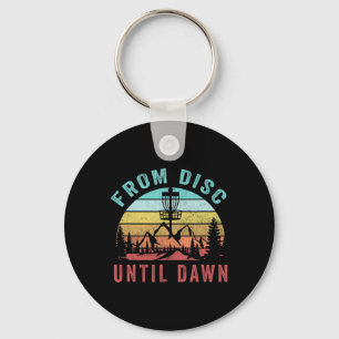 Retro Vintage From Disc Until Dawn Golf Frolf Fris Key Ring