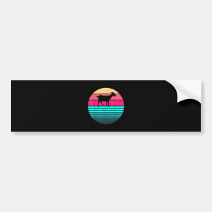 Retro Vintage Funny Animal Lover Goat Farmer Bumper Sticker