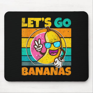 Retro Vintage Funny Banana Meme Let Go Banana Peac Mouse Pad