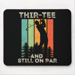 Retro Vintage Funny Golfer Gifts - 30th Birthday G Mouse Pad