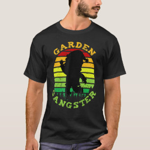 Retro Vintage Garden Gangster Gardening Gnome 1 T-Shirt