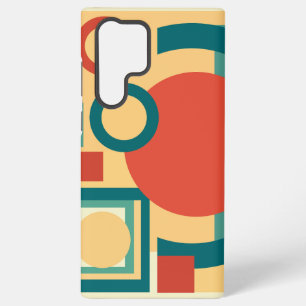 Retro vintage geometric risograph, risoprint  samsung galaxy case