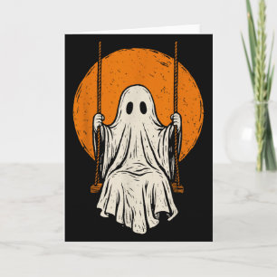 Retro Vintage Ghost Swing Halloween Costume Men Wo Card