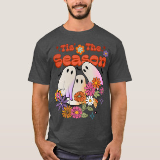 Retro Vintage Ghosts Funny Halloween Party Costume T-Shirt