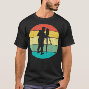 Retro Vintage Gift Land Surveyoer Surveying T-Shirt