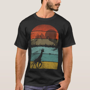 Retro vintage Giraffe and cute animal 4 T-Shirt