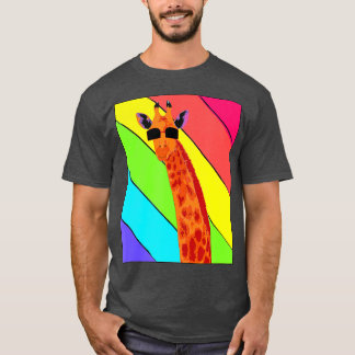 Retro Vintage Giraffe Sunglasses Funny Giraffe Lov T-Shirt