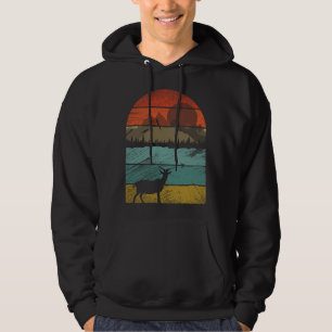 Retro vintage Goat and cute animal 1 Hoodie