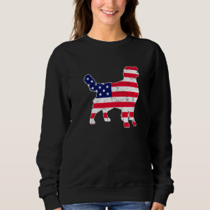 Retro Vintage Golden Retriever American Flag 4th O Sweatshirt