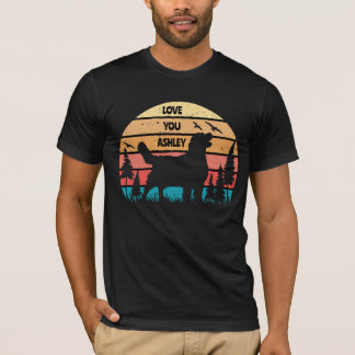 Retro Vintage Golden retriever Dog T-Shirt