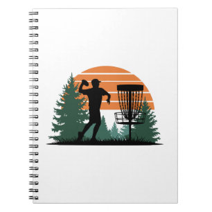 Retro Vintage Golf Disc Playing Notebook