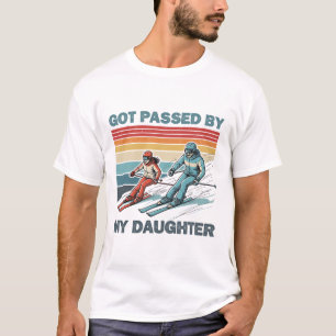 Retro Vintage Got Ped By My Daughter Funny Skiing T-Shirt