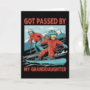 Retro Vintage Got Ped By My Granddaughter Funny Sk Card