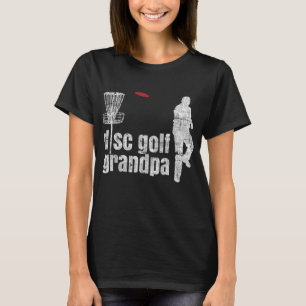 Retro Vintage Grandpa Disc Golf Frisbee Frolf T-Shirt