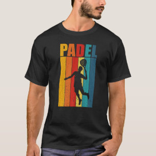 Retro Vintage Graphic of Padel For Tennis Padel T-Shirt