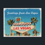 Retro Vintage Greeting from Fabulous Las Vegas Postcard<br><div class="desc">Unique Retro Vintage Greeting from Fabulous Las Vegas Postcards.</div>