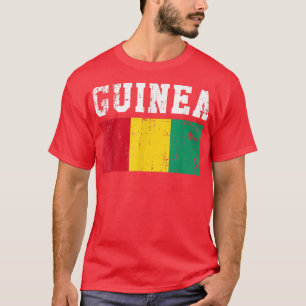Retro Vintage Guinea Flag Guinean Roots T-Shirt