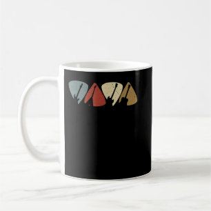 Retro Vintage Guitar Pick Player Guitarist Bassist Coffee Mug