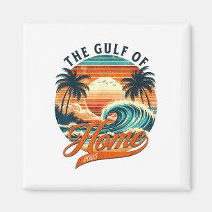 Retro Vintage Gulf Of Home 2025 Apparel Tee Americ Magnet