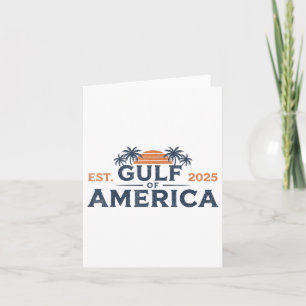 Retro Vintage Gulf Of Us America 2025 American Fla Card