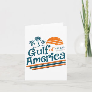 Retro Vintage Gulf Of Us America 2025 American Fla Card