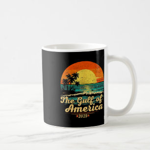 Retro Vintage Gulf Of Us America 2025 American Fla Coffee Mug
