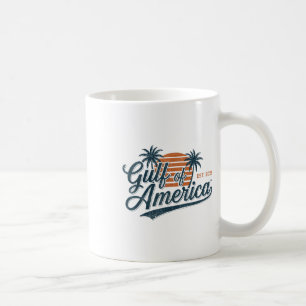 Retro Vintage Gulf Of Us America 2025 American Fla Coffee Mug