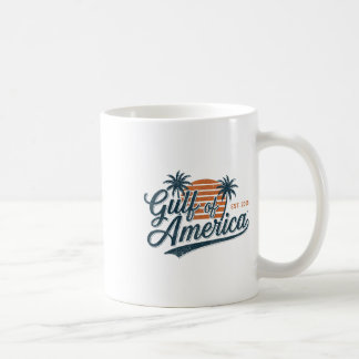 Retro Vintage Gulf Of Us America 2025 American Fla Coffee Mug