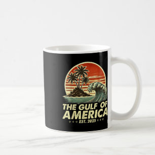 Retro Vintage Gulf Of Us America 2025 American Fla Coffee Mug